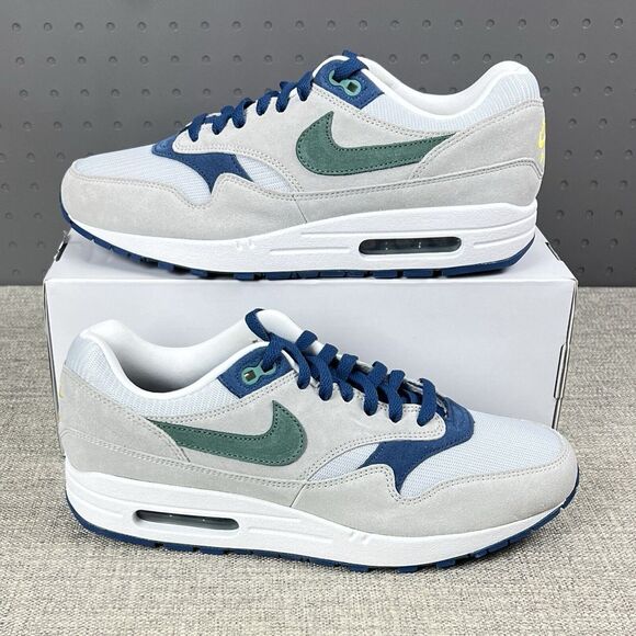 Nike Air Max 1 Nike By You Gray Green FQ8790 900 Womens 11 / Mens 9.5 - Picture 1 of 11